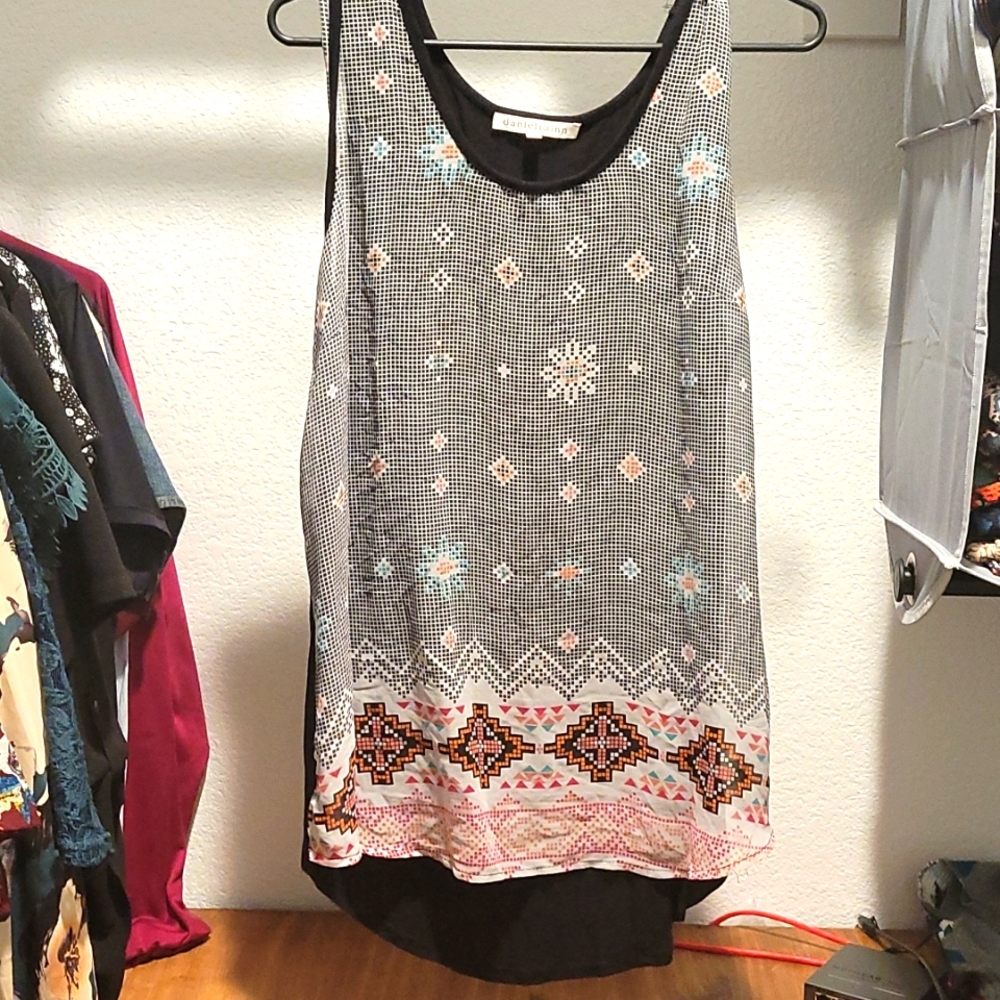 Sheer tank top